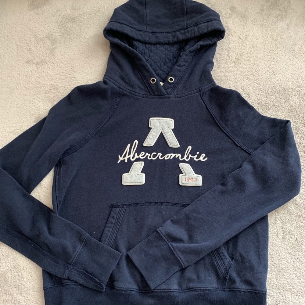 Abercrombie navy blue hoodie